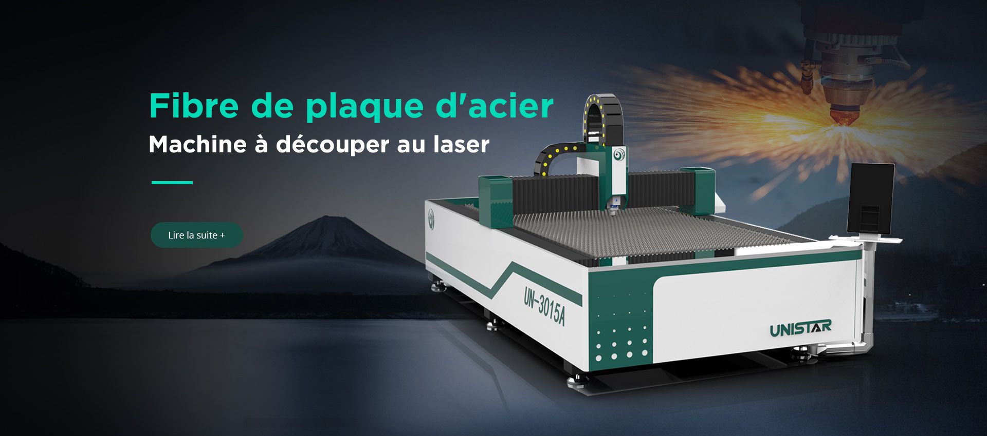 Machine de découpe laser à fibre de plaque métallique