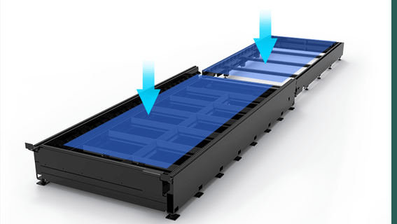 Table d’échange haute et basse, gain de temps de chargement et de déchargement